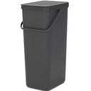 Avfallshink Sort&Go Grå 40L