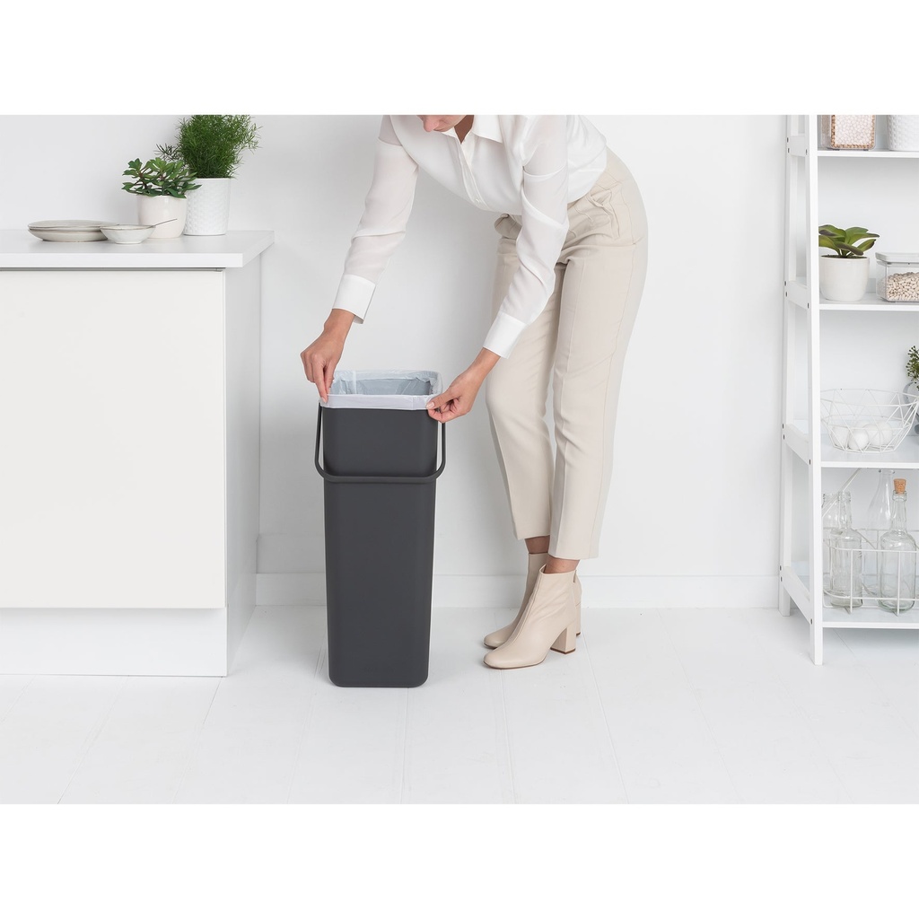 Avfallshink Sort&Go Grå 40L