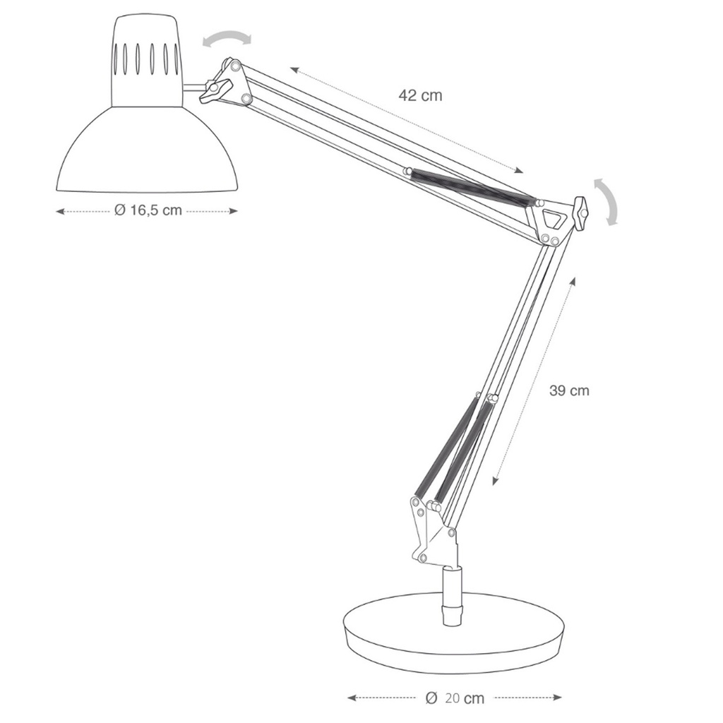 Lampa Architect svart