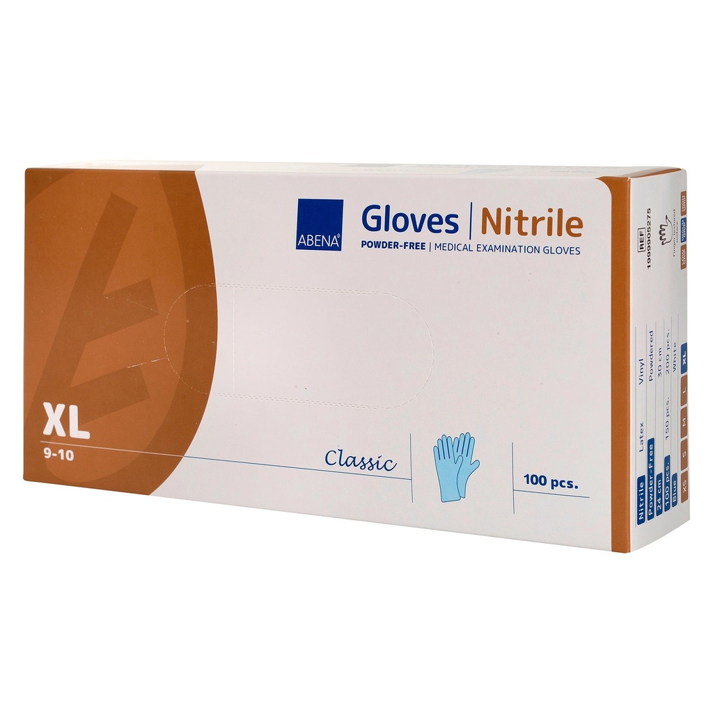 Nitril handske blå XL