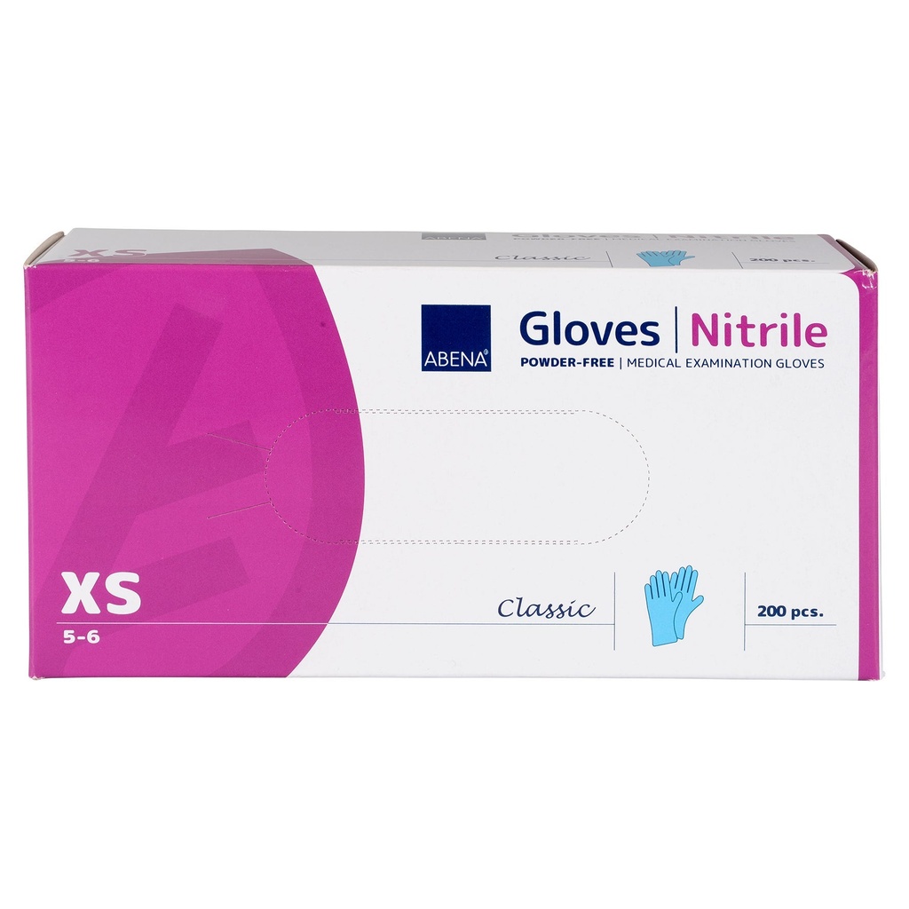 Nitril handske blå XS