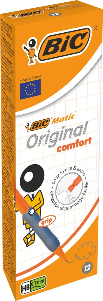 Stiftp Bic Matic grip 0,7 12fp