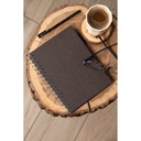 Bok Bigso A5 linj canvas brun