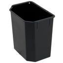 Plastkärl 9L svart insats