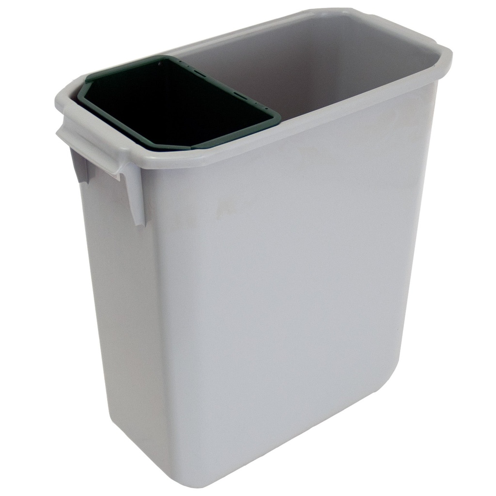 Plastkärl 9L grön insats