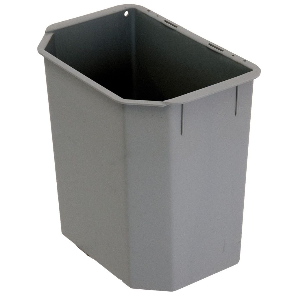 Plastkärl 9 L grå insats