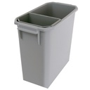 Plastkärl 9 L grå insats