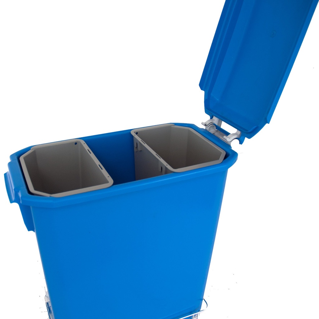 Plastkärl 9 L grå insats