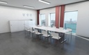 Konferensbord 560x120x80cm vit