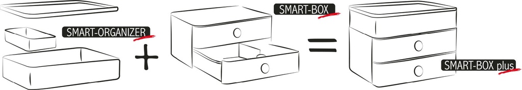 Förvaringbox Allison 4-låd vit