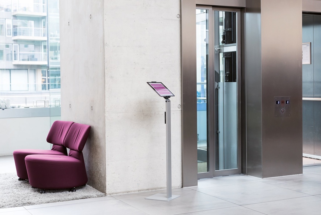 Tablet Holder Floor silver