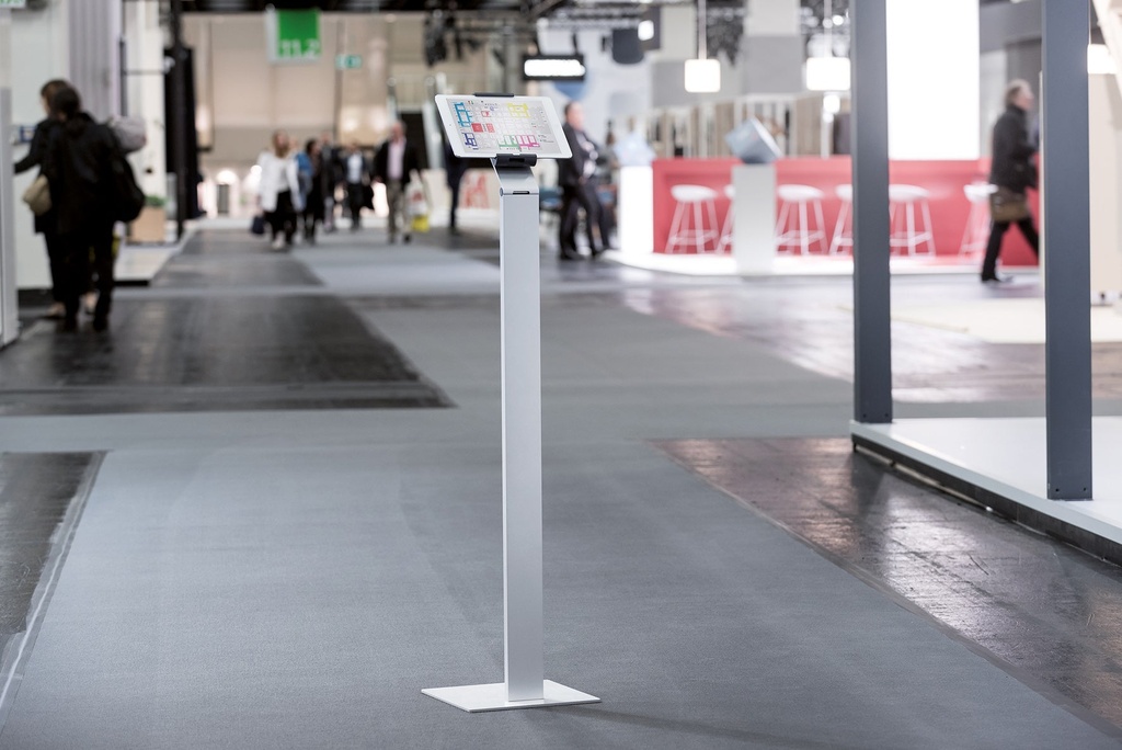 Tablet Holder Floor silver