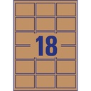 Etikett kraft 62x42mm 450/fp