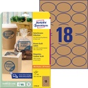 Etikett kraft 63,5x42,3 450/fp