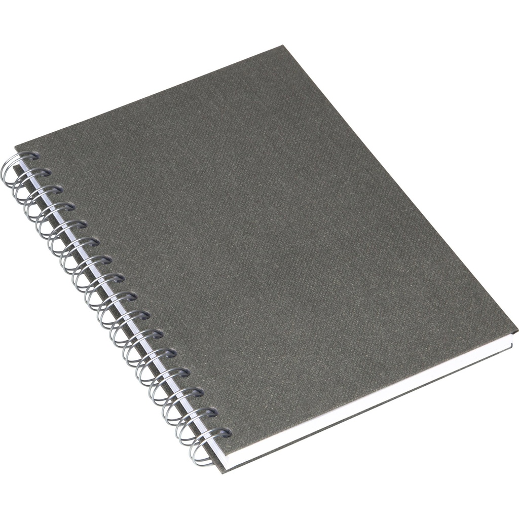 Bok Bigso A5 linj canvas grå