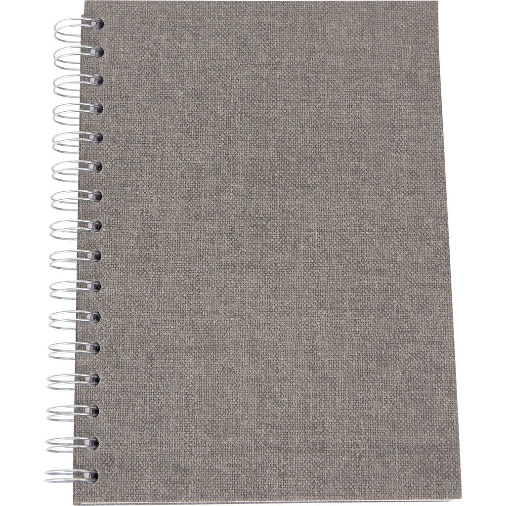 Bok Bigso A5 linj canvas grå