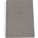 Bok Bigso A5 linj canvas grå