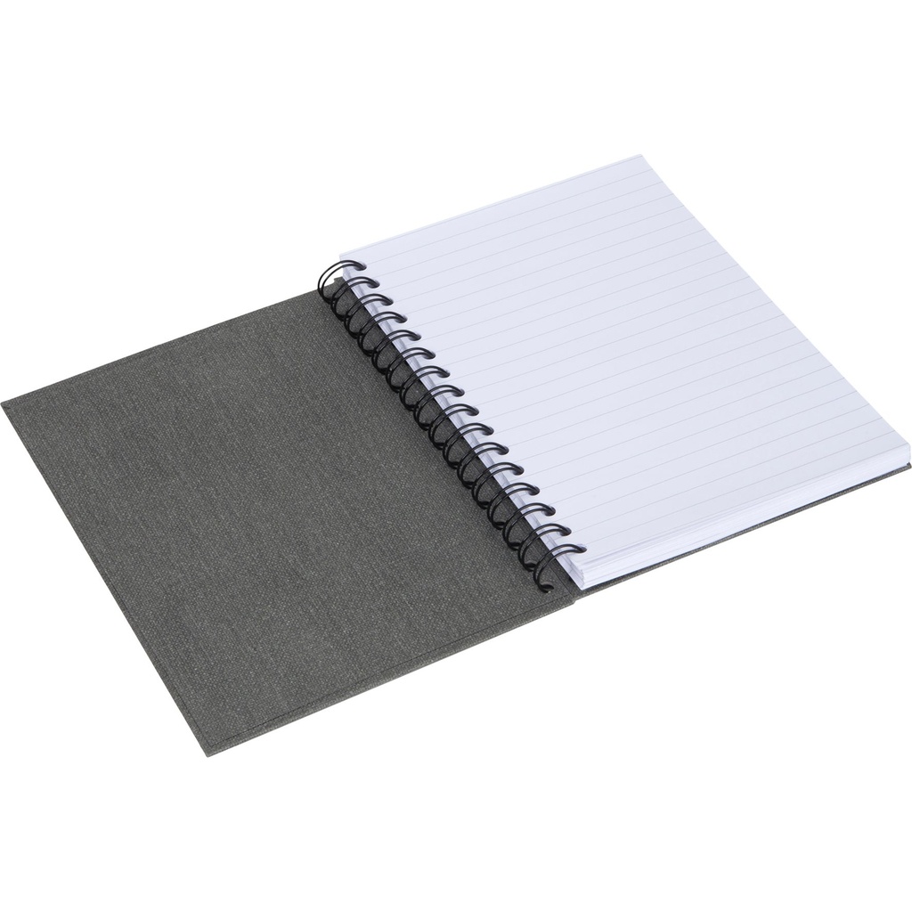 Bok Bigso A5 linj canvas grå