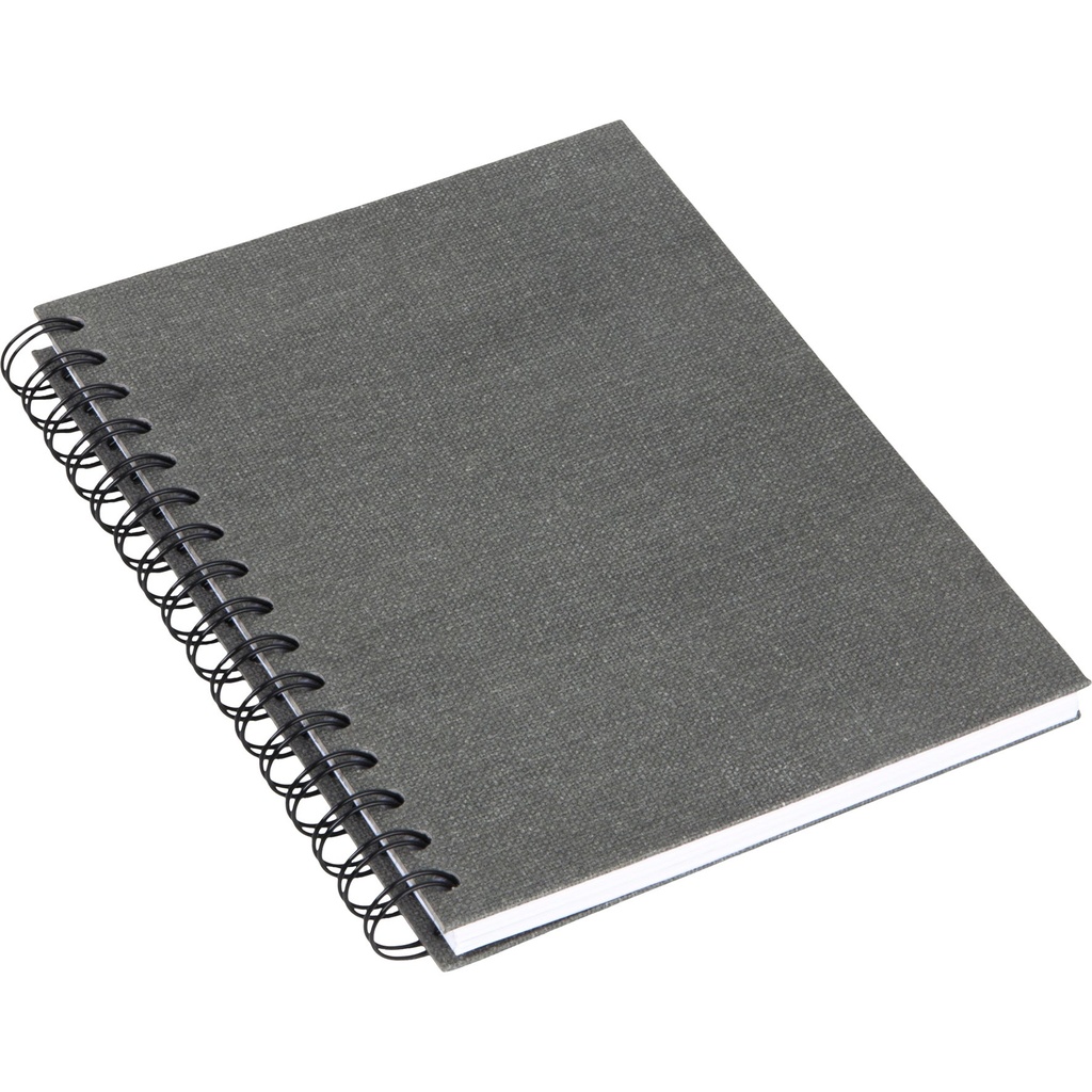 Bok Bigso A5 linj canvas grå