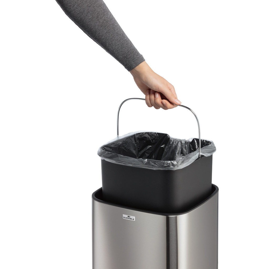 Soptunna stål sensor 21L