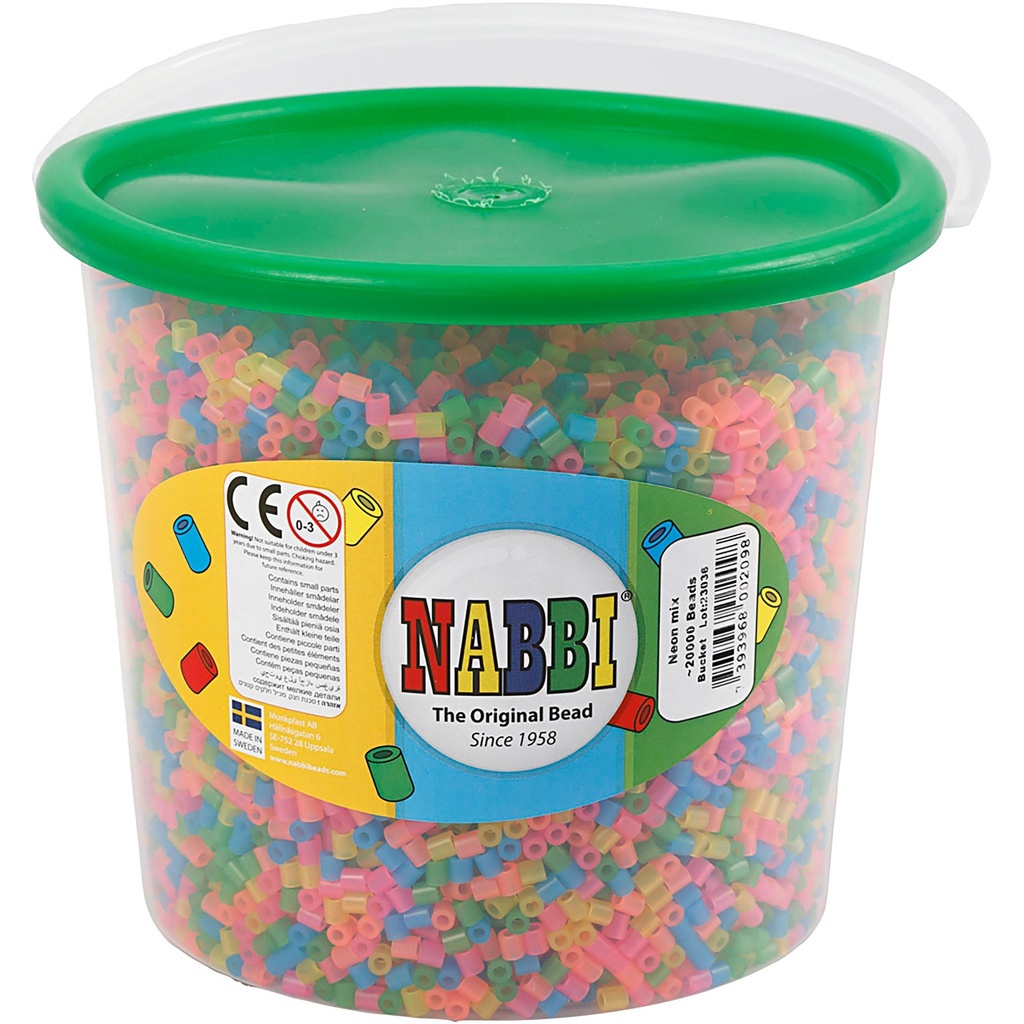 Pärlor Nabbi mix neon 20000/fp
