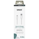 USB-A - USB-C kabel 2m vit