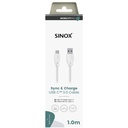 USB-A - USB-C kabel 1m vit