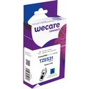 Märkband Wecare TZe 12mm sv/bl