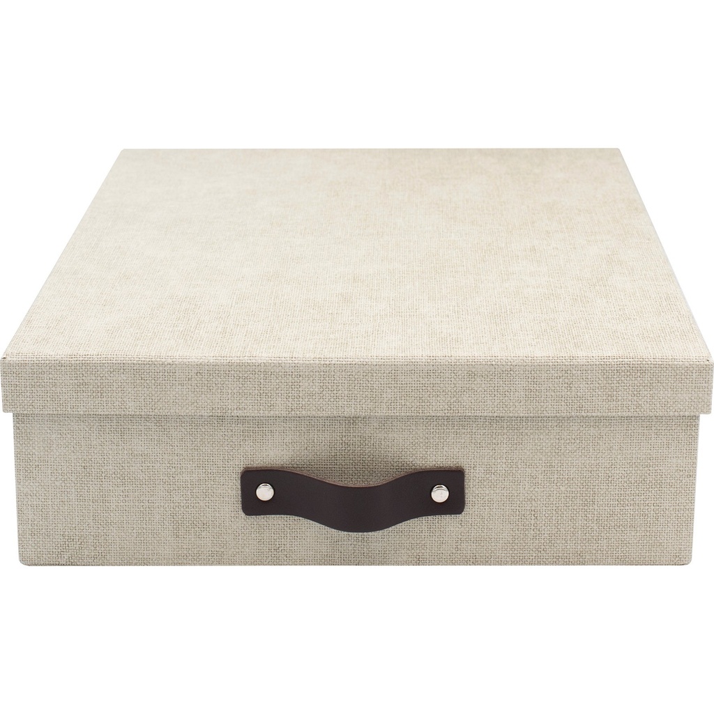 Brevbox Oskar canvas linen