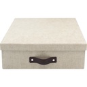 Brevbox Oskar canvas linen