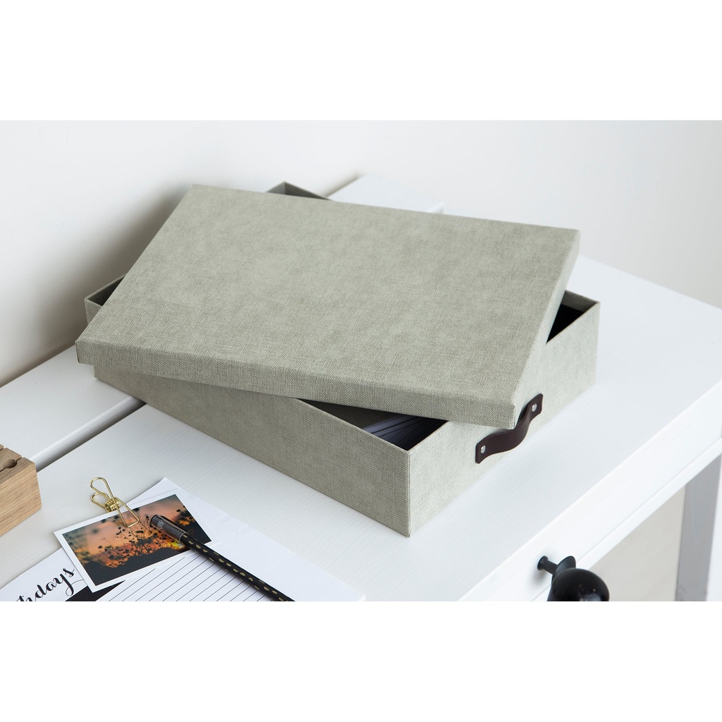 Brevbox Oskar canvas linen