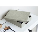 Brevbox Oskar canvas linen