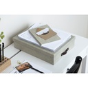 Brevbox Oskar canvas linen