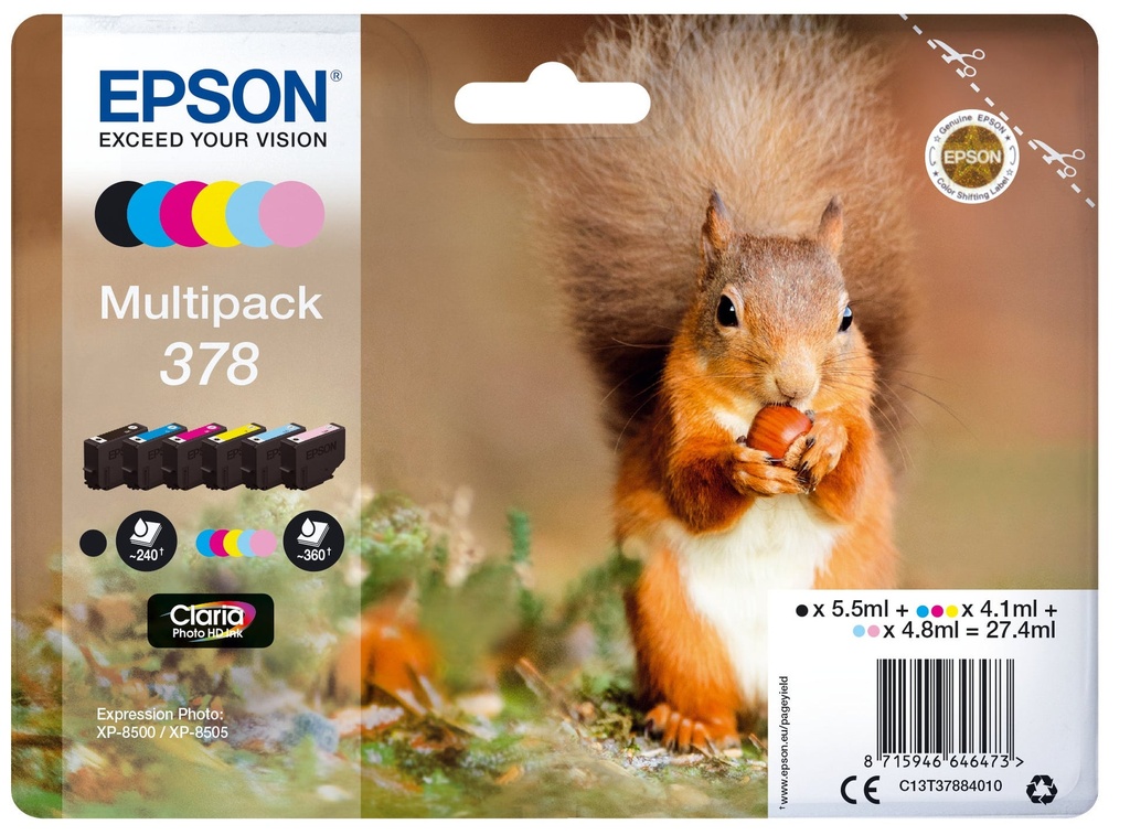 Bläck Epson T378 Multipack
