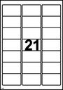 Etikett L7160 63,5x38,1 2100/f