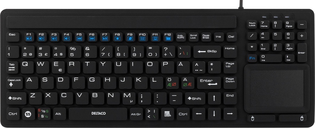 Tangentbord IP68 touchpad sv.