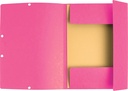 Snoddmapp A4 3-klaff rosa