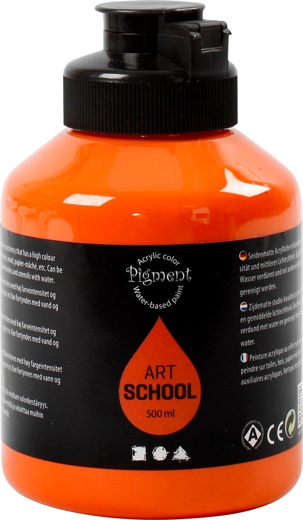 Akrylfärg Pigment 500ml orange