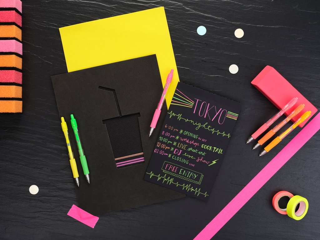 Gelpenna Pilot G2 neon gul