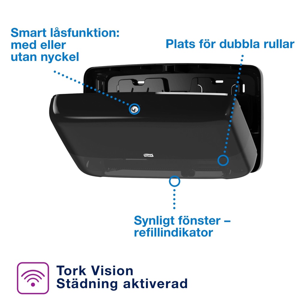 Dispenser Mini Jumbo Twinsvart