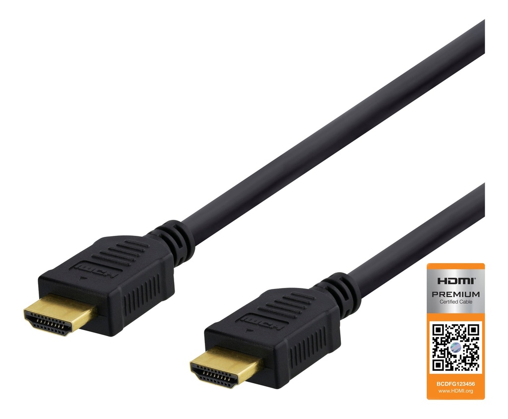 HDMI kabel, 4K UHD, 5m, svart