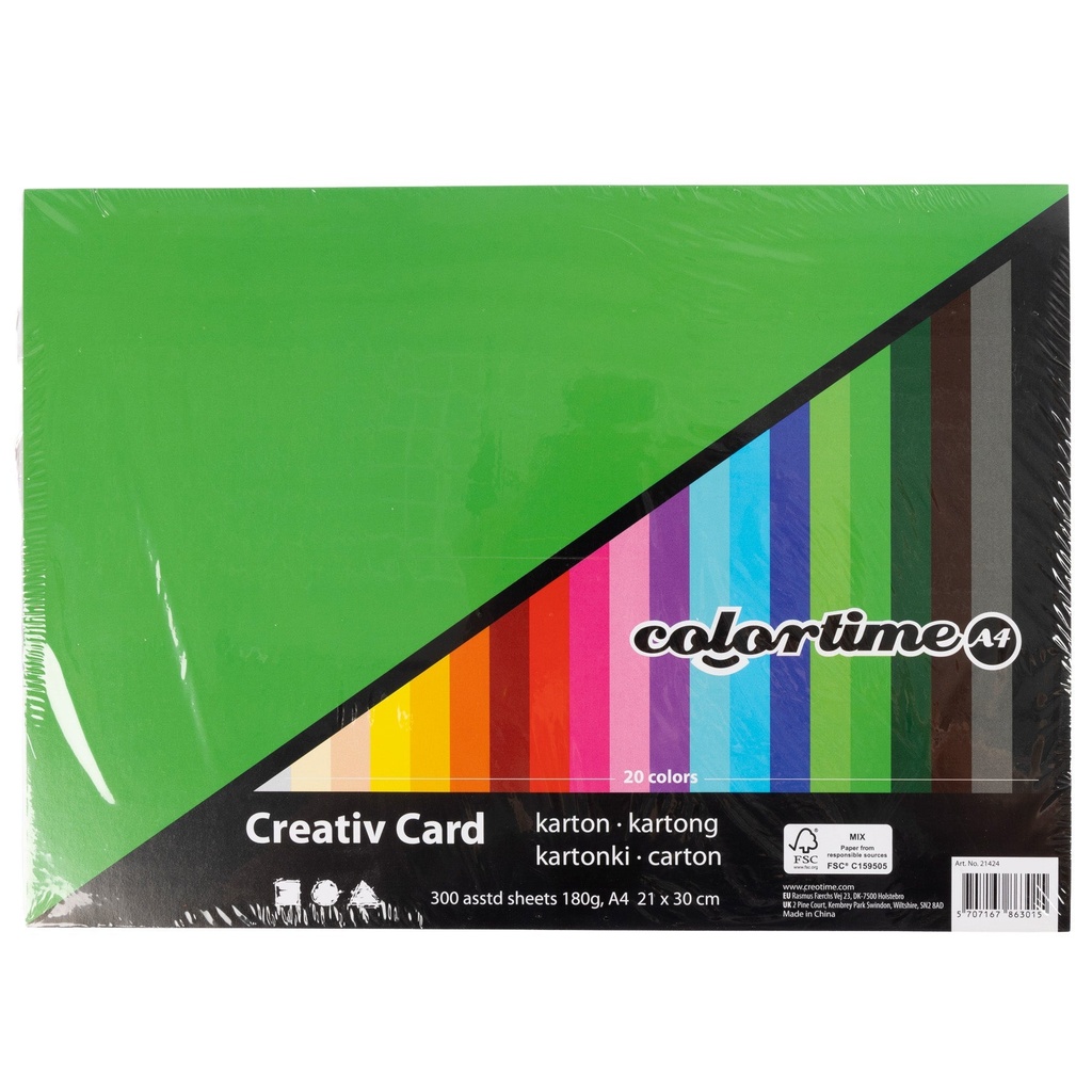 Creativ Kartong A4 180g 300/fp
