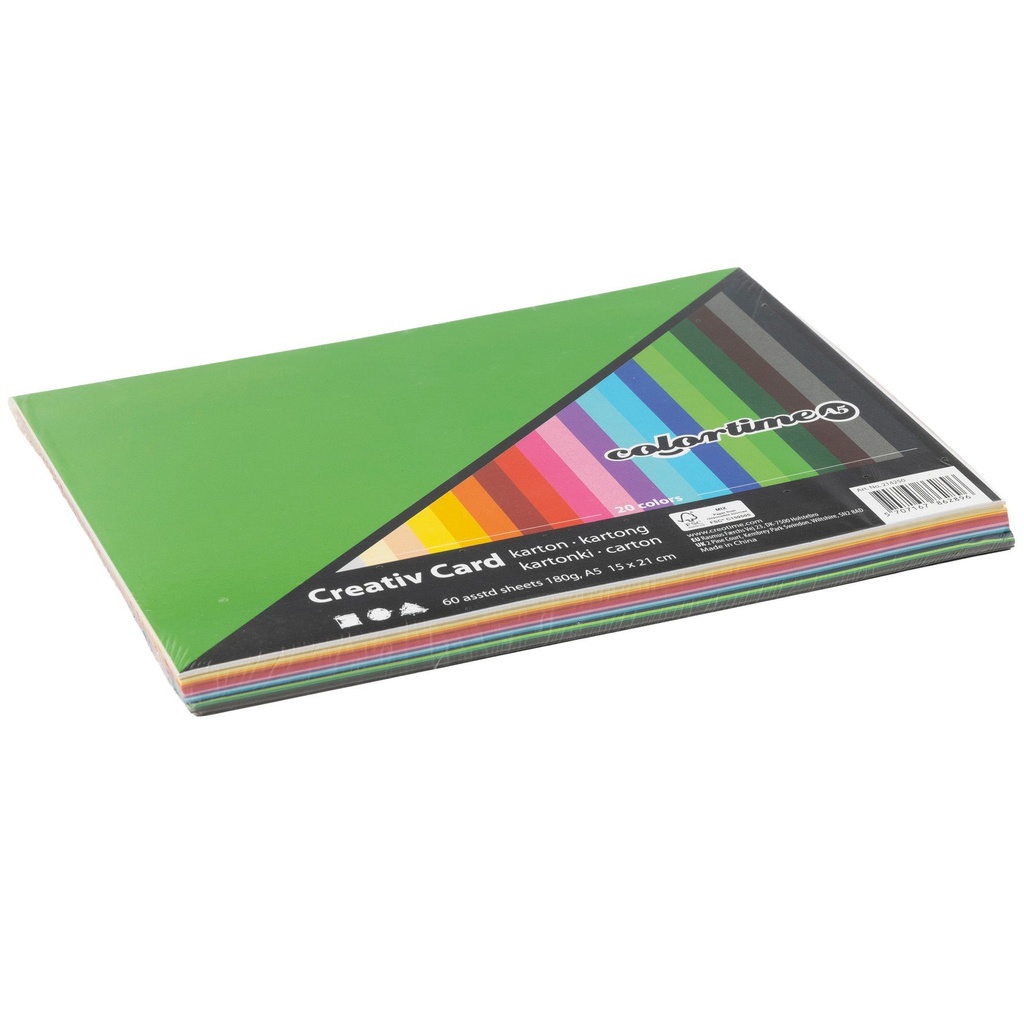 Creativ Kartong A5 180g 60/fp