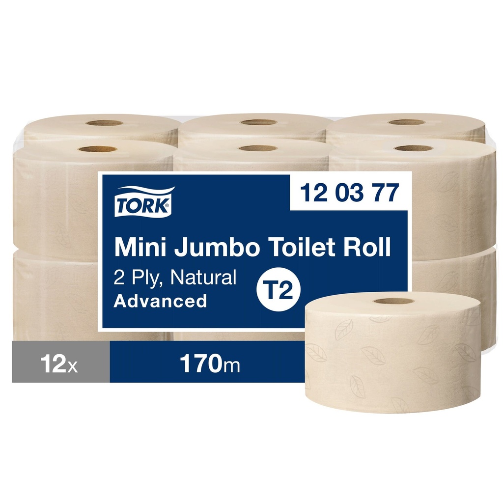Toalettpapper T2 Nat Adv 12 rl