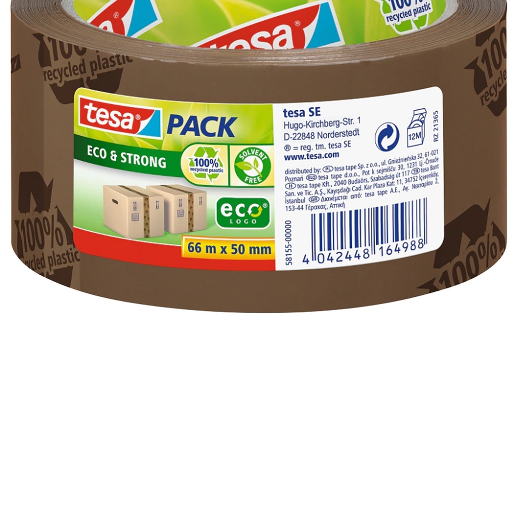 Packtejp Tesa Eco 50mmx66m bru