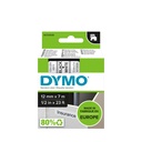 Märkband Dymo D1 svart/vit  12mm