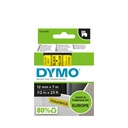 Märkband Dymo D1 svart/gul  12mm