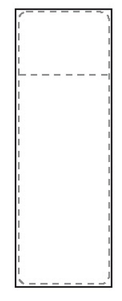 STE Transportetikett Thermo 105x251 mm med kvittodel