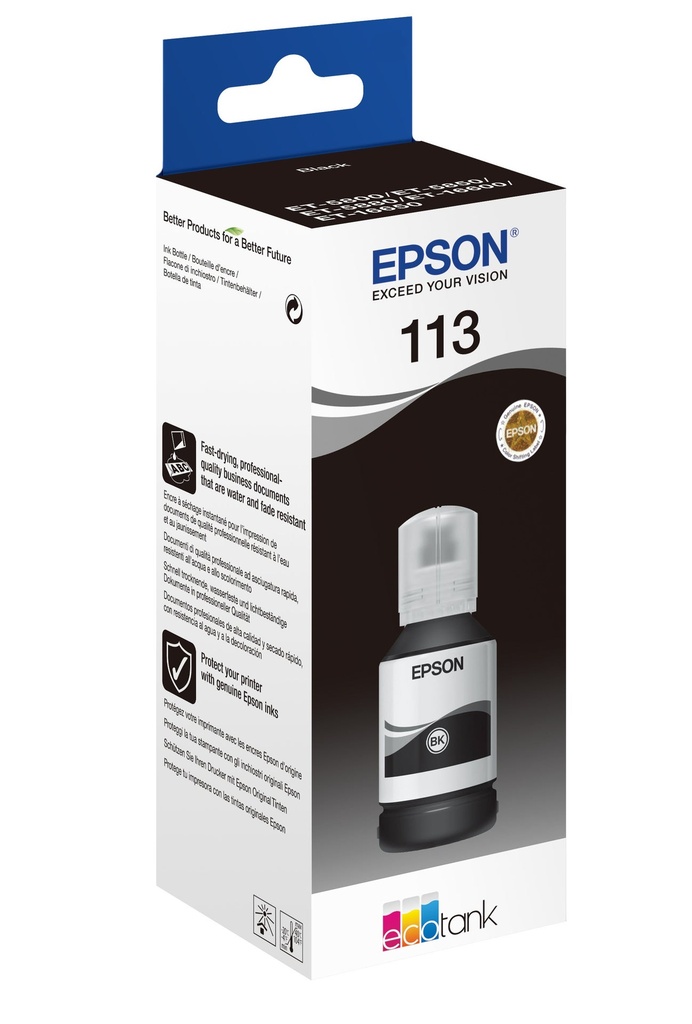 Bläck Eppson 113 EcoTank Svart