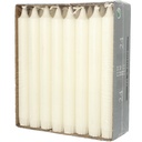 Kronljus  20cm Stearin vit 24s